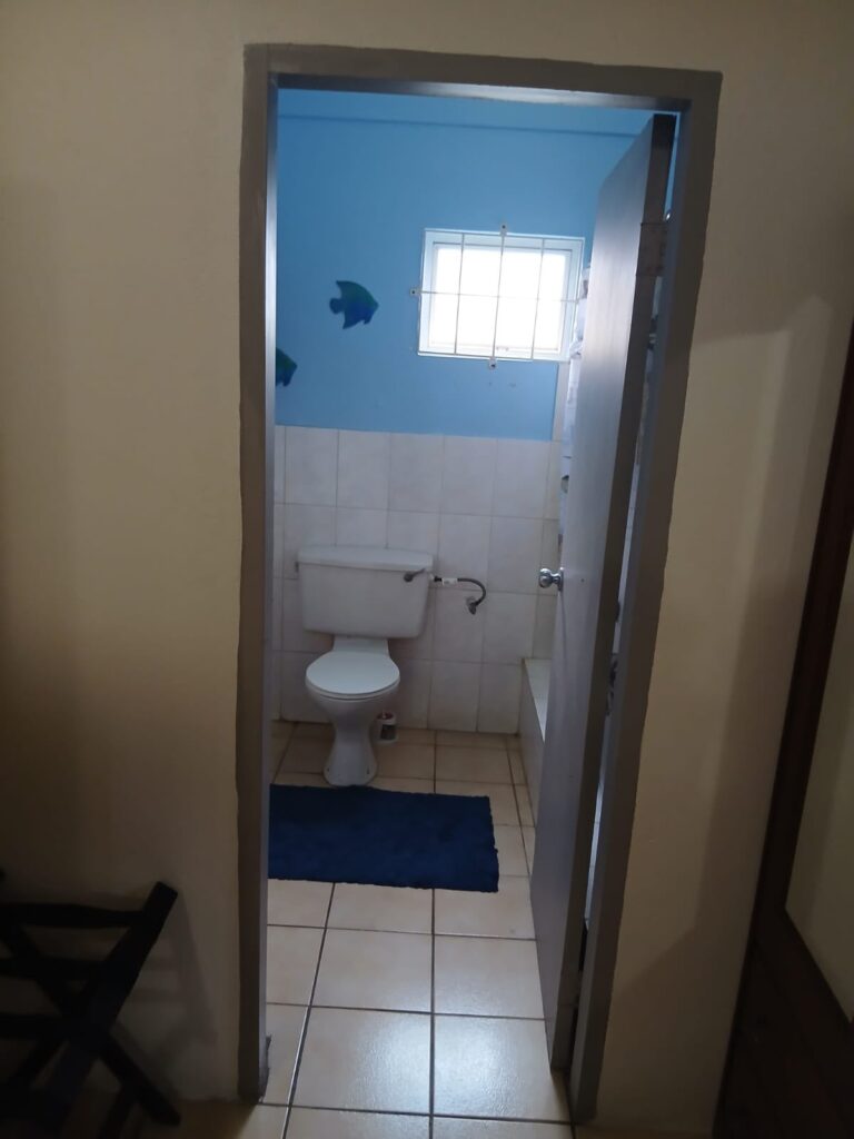 Bona Villa, Bon Accord, Tobago: the ground floor bathroom.