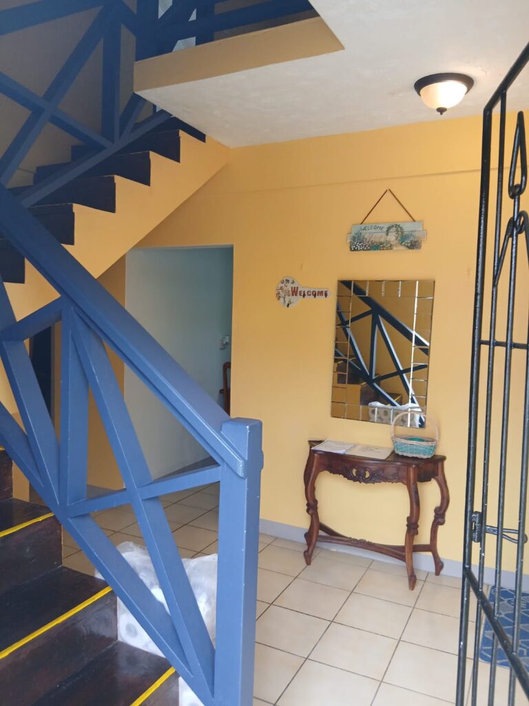 Bona Villa, Bon Accord, Tobago: the stairwell linking the ground and upper floors.